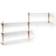 Gejst Nivo B Light Oak / White Wall Shelf 118cm