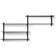 Gejst Nivo B Black Ash Wall Shelf 118cm