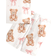 Shein Baby Girl Bow & Bear Graphic Casual Slim Fit Round Neck Comfortable Short Sleeve Shorts Pajama Set - Snug Fit