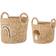 Bloomingville Agnes Basket 2pcs Rainbow/Mushroom