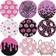 Shein 8pcs Pink Halloween Themed Diamond Painting Coasters With Holders