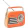 Madison Retro Radio Bluetooth FM Orange