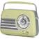 Madison FREESOUND-VR40OGR-MAT Retro radio med Bluetooth och FM