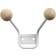 Maze Interior Bill XXS White/Natural Coat Hook 13.5cm