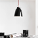 Fritz Hansen Caravaggio P1 Glossy Black Pendant Lamp ∅ 16.5cm