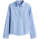 H&M Stretchy Cotton Shirt - Light Blue/Striped