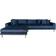 House Nordic Lido Velvet Dark Blue Sofa 290cm 4 Seater