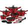 Berlinger Haus Metallic Line Set med lock 15 delar