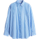 H&M Oversized Cotton Poplin Shirt - Light Blue/White Striped