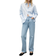 Mango Matilda Medium Rise Straight Fit Jeans - Light Blue