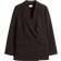 H&M Double Breasted Blazer - Dark Brown