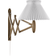 Le Klint Sax 224-1 with Standard Shade Smoked Oak/White Wall light