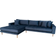 House Nordic Lido Velvet Dark Blue Sofa 290cm 4 Seater