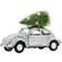 House Doctor Xmas Car Silver Christmas Tree Ornament