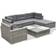 vidaXL 41879 - Grey Loungeset, 1 Bord inkl. 1 Stolar & 1 Soffor