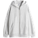 H&M Oversized Zip Through Hoodie - Light Grey Marl