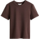 H&M Fitted Cotton T-shirt - Dark Brown