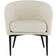 Venture Design Fluffy White Armchair 71cm