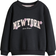H&M Printed Brushed Inside Sweatshirt - Dark Grey/New York (1305880111)