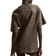 H&M Oversized T-shirt - Grey Green/Leopard Print