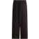 H&M Straight Trousers With Drawstring - Dark Brown