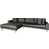 House Nordic Lido Velvet Dark Grey Sofa 290cm 4 Seater