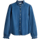 H&M Denim Blouse with Ruffle - Blue