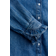 H&M Denim Blouse with Ruffle - Blue