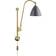 GUBI Bestlite BL5 Brass/Grey Semi Matt Wall light ∅ 16cm