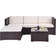 Ebern Designs 4 seat - Brown Outdoor Lounge Set, 1 Table incl. 1 Sofas
