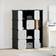 vidaXL Modular Black/White Wardrobe 109x143cm