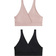 H&M Støvet Rosa Sort Mama 2-Pak Seamless Amme-Bh Size M