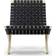Carl Hansen & Søn MG501 Cuba Cotton Black/Oiled Lounge Chair 76cm