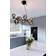 Aneta Molekyl Smoke Grey Pendant Lamp 85cm