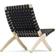 Carl Hansen & Søn MG501 Cuba Cotton Black/Oiled Lounge Chair 76cm