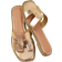 Shein SHUZIA Ladies' Fashionable Flat Sandals - Rose Gold