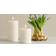 Uyuni Piller Smooth Nordic White LED Candle 15.2cm