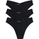 H&M Drymove Sports Thong Briefs 3-pack - Black