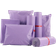 Shein 20/50/100pcs Light Purple Packaging Pouches 25x42 cm 10pcs Mauve Purple