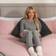 OHS Teddy V Shape Complete Decoration Pillows Grey (135x100cm)