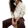Lululemon Scuba Oversized Funnel Neck Half Zip - Heathered Light Ivory/Gold