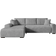 Fursell L-Form Ecksofa Nelly Hellgrau Sofa 270cm 4-Sitzer