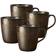 aida Raw Metallic Brown Mug 35cl 4pcs