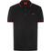 HUGO BOSS Dinoso222 Stretch Cotton Slim Fit Polo Shirt with Printed Logo - Black