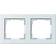 Gira 2-modul-ramme E2 hvid mat