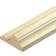Cheshire Mouldings Decorative Unfinished Natural Pine Dado Rail 20 x 45 x 2400mm