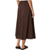 Neo Noir Yara Poplin Skirt - Chocolate Brown
