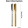 Shein 2PCS Elegant Metallic Gold & Silver Calligraphy Pens