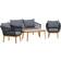Venture Design Chania Loungeset, 1 Bord inkl. 2 Stolar & 1 Soffor