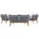 Venture Design Chania Loungesett, 1 Bord inkl. 2 Stolar & 1 Soffor